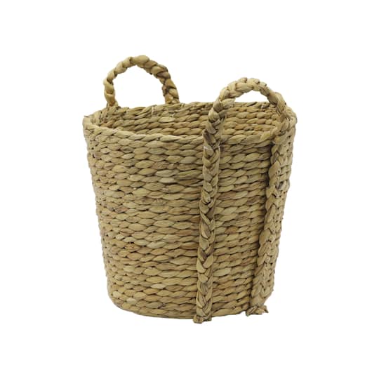 Water Hyacinth Woven Basket by Ashland